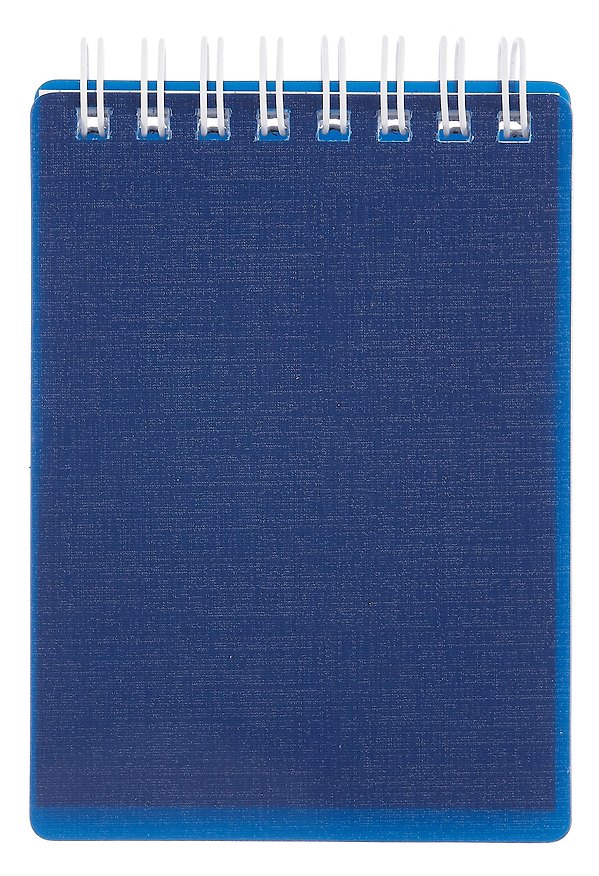 Блокнот А7 80л кл. "CANVAS" синий, пласт.обл, спираль 3038814 — 1