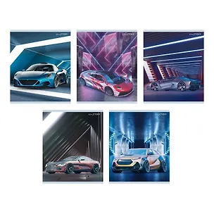 Тетрадь в клетку Listoff, "Спортивные авто", 48 листов, в ассортименте 3033056