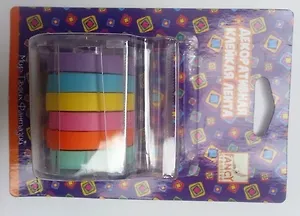 Декоративная клейкая лента (FD020117) (8мм*5м*6шт) (блистер)