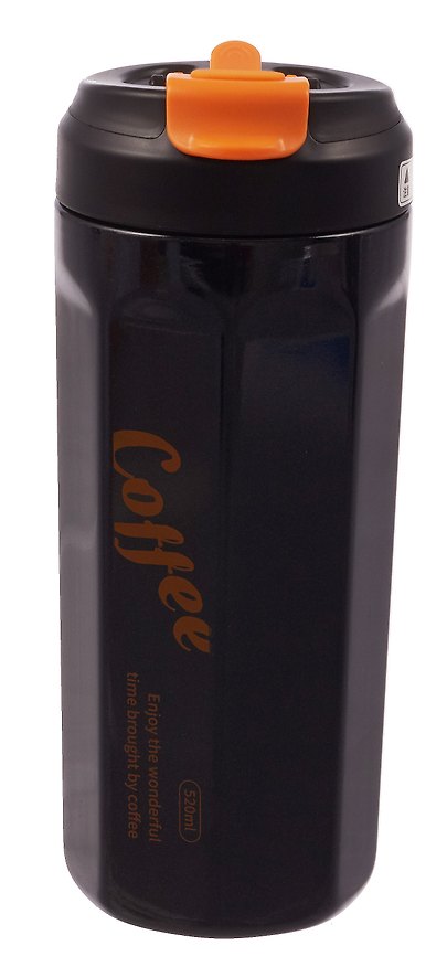 Термостакан Coffee (черный градиент) (пластик/металл) (520мл) (12-7306-202604_30) 3163305 — 1
