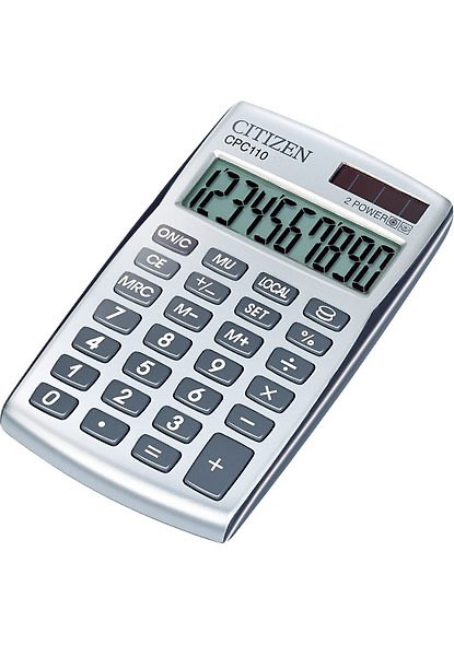 Калькулятор 10 разрядный карманный CITIZEN CPC-110WB 223825 — 1