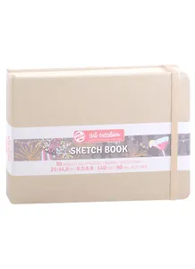 Блокнот для зарисовок 21*15см 80л "Art Creation" 140г/м2, 7БЦ, Белое золото (цвет металлик), Fabriano 