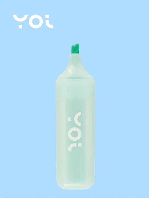 Текстовыделитель "Лапка" мятный, Yoi 3028146 — 2