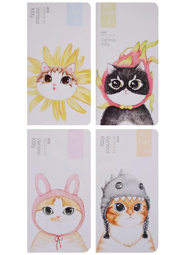 Записная книжка «Various Kitty» А6+, 24 листа в клетку, сшивка, Languo, в ассортименте 246146 — 3