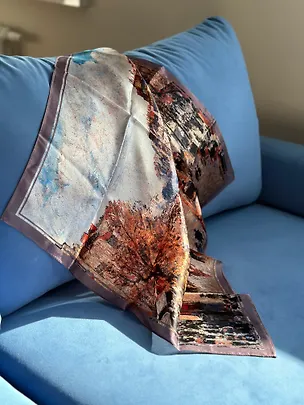 Платок ПиссарроБульвар Монмартр 90х90 3054861