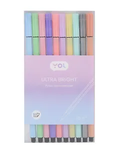 Ручки капиллярные 10цв 0,45мм, пвх бокс, Art idea