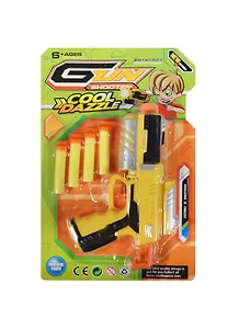 Пистолет с присосками 2012 (B1222114) (185365) (31х21х4см) (цв. в ассорт.) (6+) (блистер) (в кор. 2х60шт)