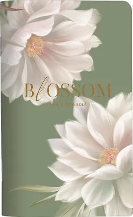 Тетрадь 48л кл. "Blossom", лотосы, карт.обл., ламинация, тиснение золотой фольгой, скрепка 3151117