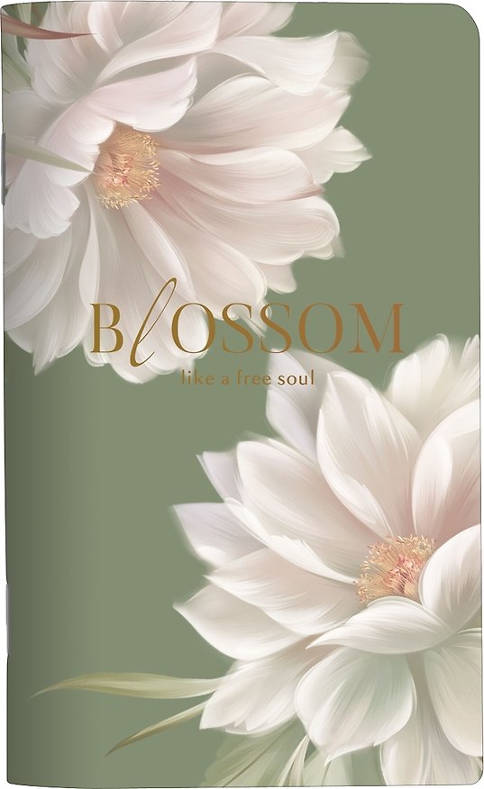 Тетрадь 48л кл. "Blossom", лотосы, карт.обл., ламинация, тиснение золотой фольгой, скрепка 3151117 — 1