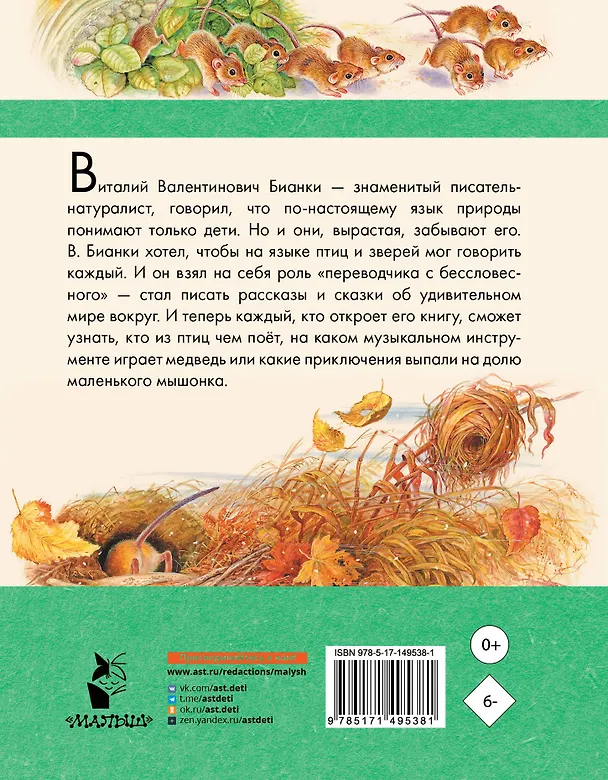 Книга Мышонок Пик. Рассказы о животных (Виталий Бианки) — 2