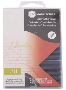 Картриджи 05цв 30шт "Fountain Pen", 38мл, блистер, Manuscript 