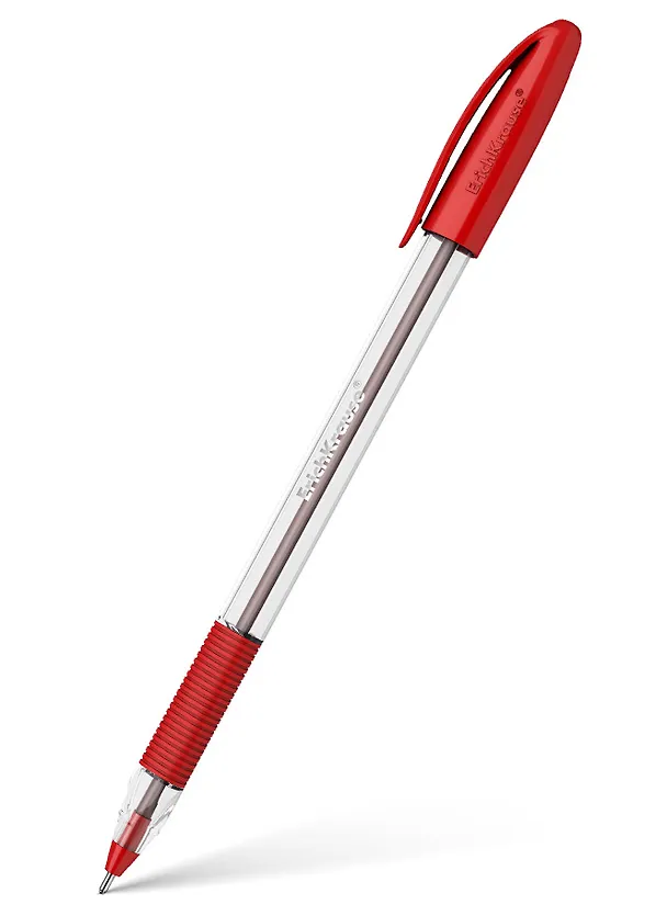 Шариковая ручка красная 1 мм, U-109 Classic Stick&Grip, Erich Krause 2928637 — 1