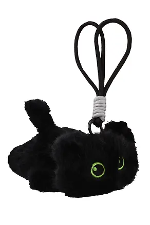 Брелок Котенок черный (текстиль) (16см) (12-21082025-F42) 3137331