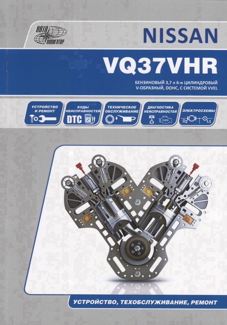 

Nissan VQ37HR. Бензиновый 3,7 л 6-и цилиндровый V-образный, DOHC, с системой VVEL. Устройство, техобслуживание, ремонт