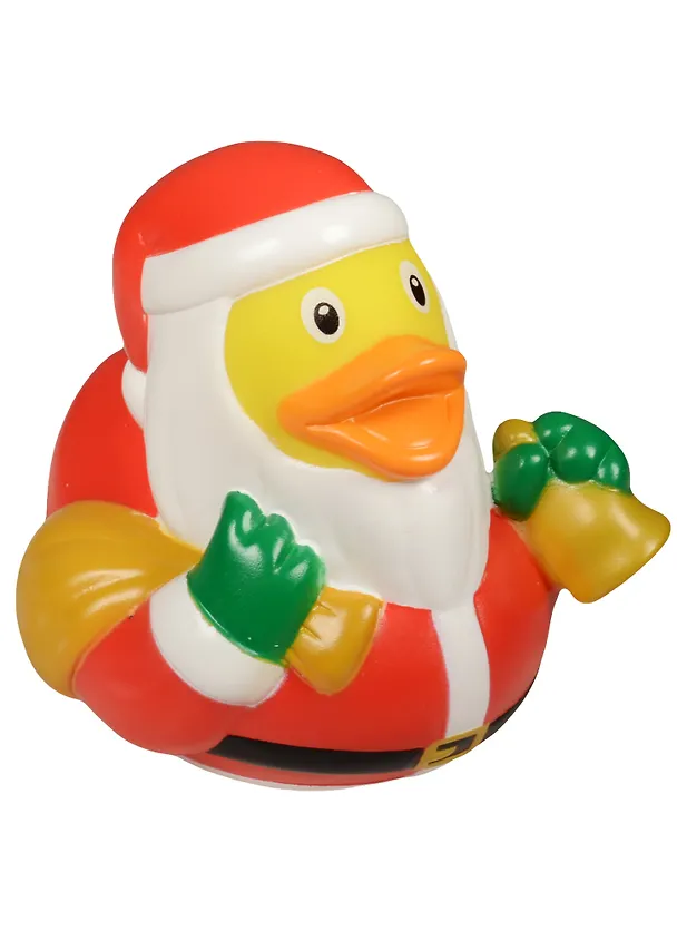 Игрушка для ванной, уточка резиновая FUNNY DUCKS "Уточка дед мороз" (1846) 2553064 — 1