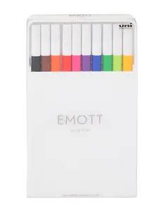 Линеры 10цв "EMOTT. Standard Color" 0,4мм, пласт.уп., UNI