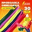 Проволока синельная для творчества "Пушистая", 6 цветов, 30 штук, 0,9 х 30 см — 3092890 — 2