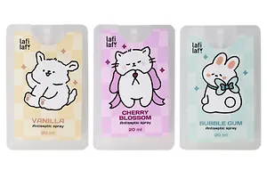 Спрей для рук (санитайзер) с антибактериальным эффектом Kawaii (клеточка) (20мл) (Lafilaf)