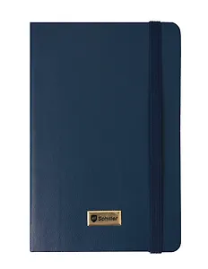 Записная книга А6 80л лин. "Elegance" синяя, инт.переплет, Schiller