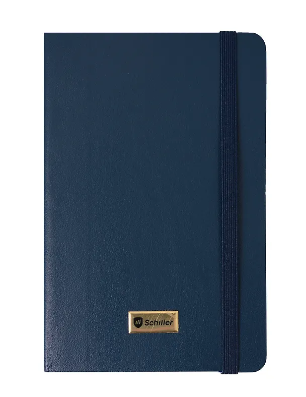 Записная книжка «Elegance» А6-, 80 листов в линейку, синяя, сшивка, Schiller 3095780 — 4