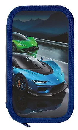 Пенал 2 отд. "БЫСТРЫЕ СКОРОСТИ" 19*10,5см мат. ламин. инд. уп. 3024188