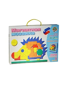 Магнитная мозаика Ежик (01480) (магнит. доска+220элементов/5цв.) (3-7л.)