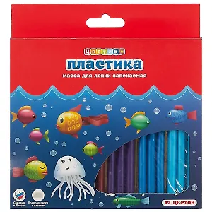 Пластика «Цветик», 12 цветов