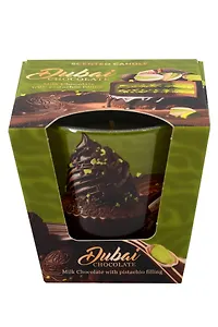 Свеча ароматическая в стакане Dubai Chocolate (115г)