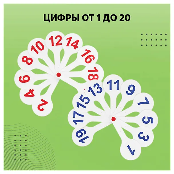 Веер-касса гласных, согласных, цифр 1-20, СТАММ 235540 — 5