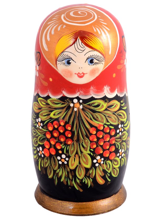 Матрешка 5 в 1 средняя (Ягодки, Эскиз 07, Рябинки) 2903544 — 1