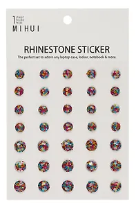 Стразы самоклеящиеся ассорти цветные