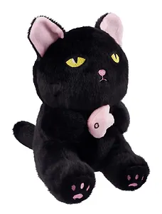 Мягкая игрушка Котик черный с рыбкой (23см) (12-00960-K7)