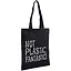 Сумка-шоппер Not Plastic. Fantastic! черная, текстиль, 40см.*32см., с 2 ручками — 2773507 — 2