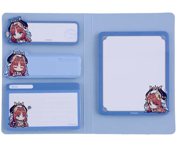 Блоки для записей, 4 штуки "Chibi Expression Nilou" диспенсер-книжка 3047492 — 2