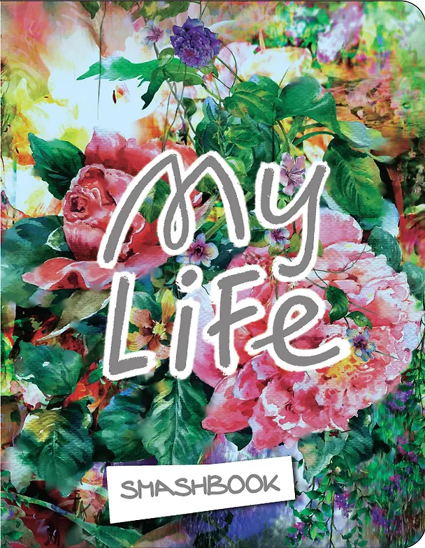 Смэшбук c наклейками «My life», 160 страниц, 16.4 х 21 см 2581393 — 1