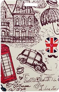 Чехол для карточек London Зонтик шляпа усы