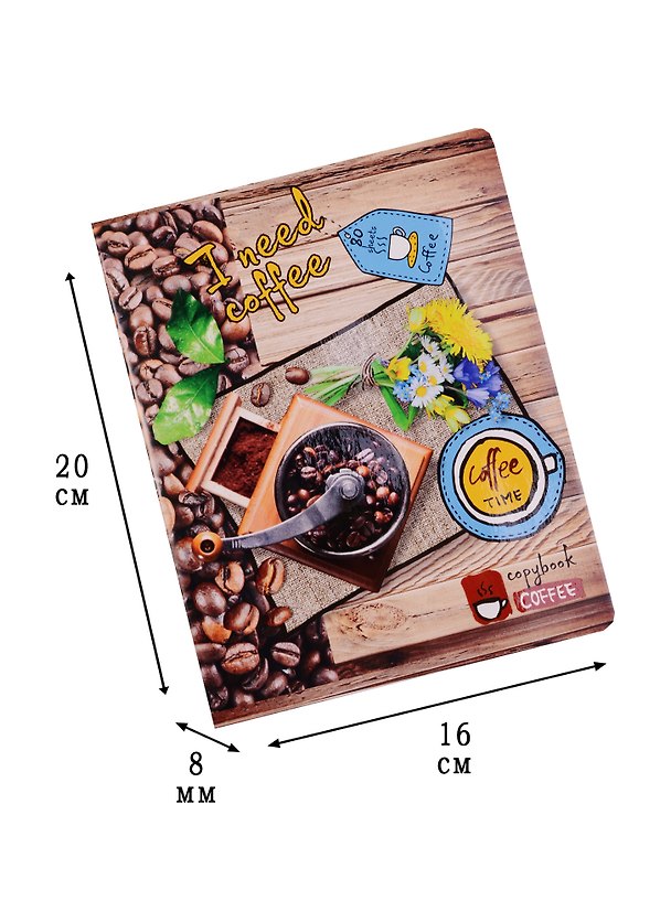 Тетрадь общая «Best Coffe», 80 листов в клетку, А5, в ассортименте - BG 242625 — 1