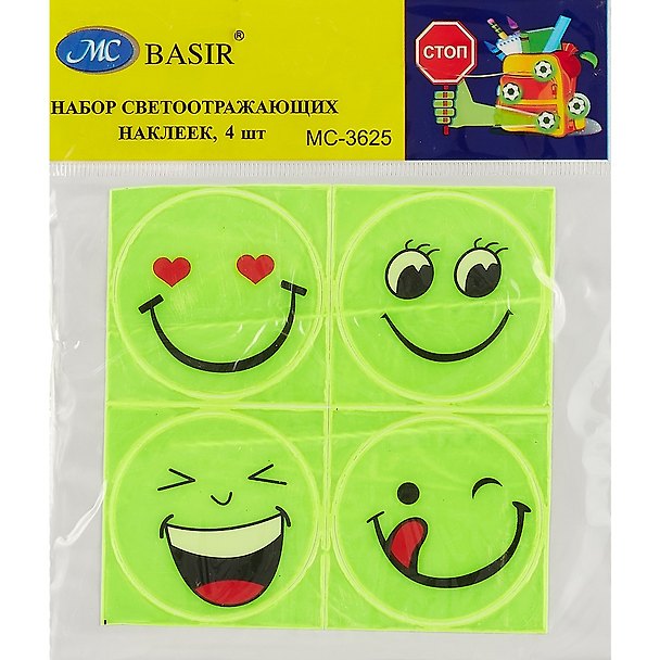 Набор светоотражающих наклеек (4шт.) (МС-3625) 2547237 — 1