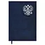 Ежедневник недат. А5 160л лин. "ТИВОЛИ СИНИЙ" тв.переплёт, иск.кожа, тиснение фольгой, ляссе, подар.карт.коробка с ПВХ-крышкой — 2955531 — 3