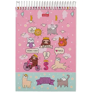 Блокнот А5 160л нелин. "Мечтатели" трехцв.тонир.блок, пласт.спираль, мел.картон, УФ-лак