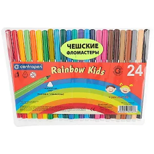 Фломастеры Centropen, "Радуга", 24 цвета