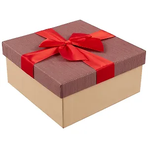 Подарочная коробка «Красный бант», средняя