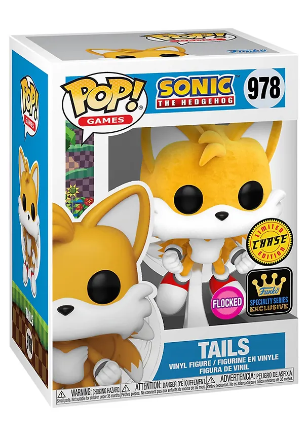 Фигурка Funko POP! Games Sonic the Hedgehog Tails (Flying) w/(FL) Chase SS (Exc) (978) (Fun82617) 3120238 — 4