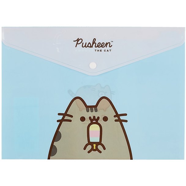 Папка -конверт «Pusheen» А4 на кнопке, Academy Style 258250 — 1