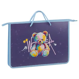 Папка для тетрадей А4 "Bear" пластик, текст.ручки 3107462