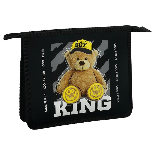 Папка для тетрадей А5 "King"" 1отд, молния, пластик 3179792 — 1