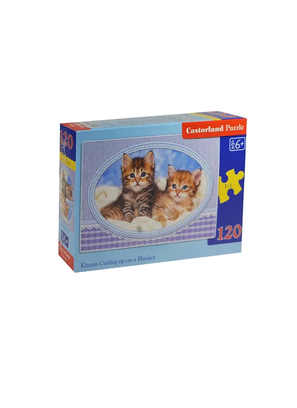 Пазл Castorland MIDI Котята на одеяле 120эл. В-13111 2472177 — 1