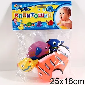 Набор для купания Рыбки (103HX84/4F) (116952) (4шт) (Играем вместе) (сетка)