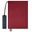 Ежедневник недат. А5+ 160л 175x245 "Шеврет" бордовый, иск.кожа, мягкий переплет, блинт.тиснение, офсет, ляссе. — 2995277 — 1