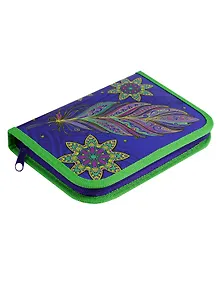 Пенал школьный 1отд. "Перо Жар-птицы" 19*13, молния 